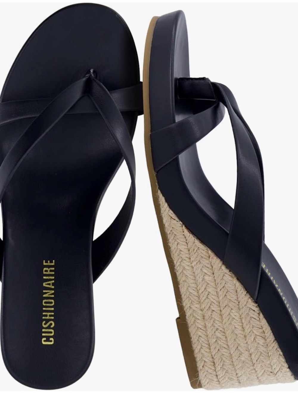 Women's Black Leather Sandals